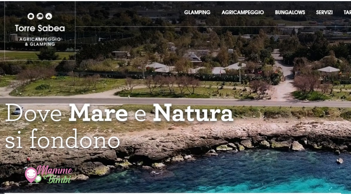 Glamping campeggio famiglie Torre Sabea